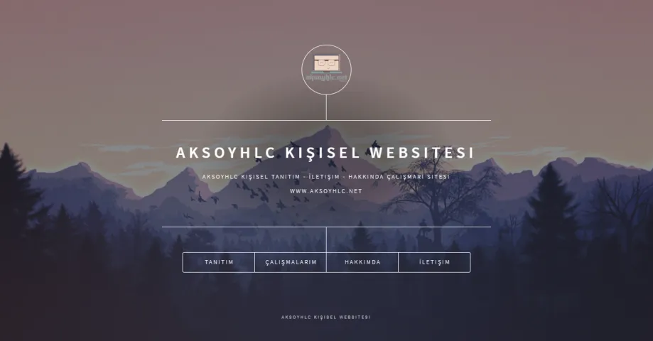 Aksoyhlc Kişisel Websitesi Portfolio Scripti
