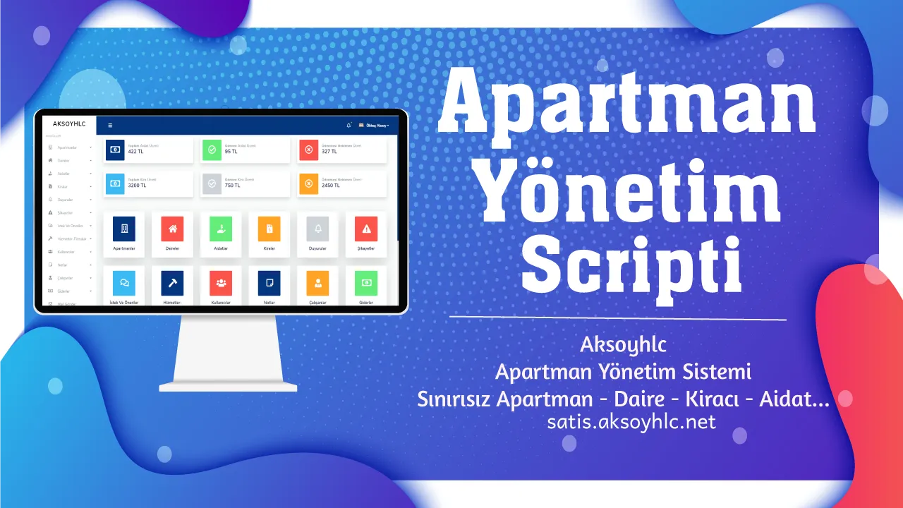 Aksoyhlc Apartman Yönetim Scripti-Programı