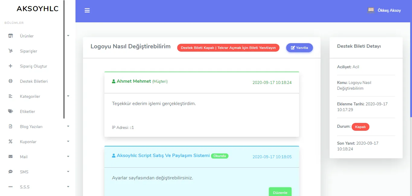 Aksoyhlc Dijital Ürün (Script-Tema-Tasarım-Kod-Hesap-Makale) Satış Scripti