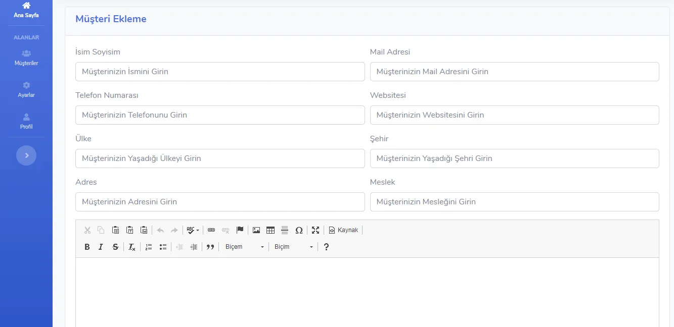 Aksoyhlc Müşteri Takip Scripti