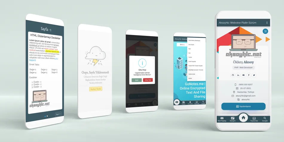 Platin Plus Webview Uygulama Paketi | Yönetim Panelli Gelişmiş IOS & Android Mobil Uygulama