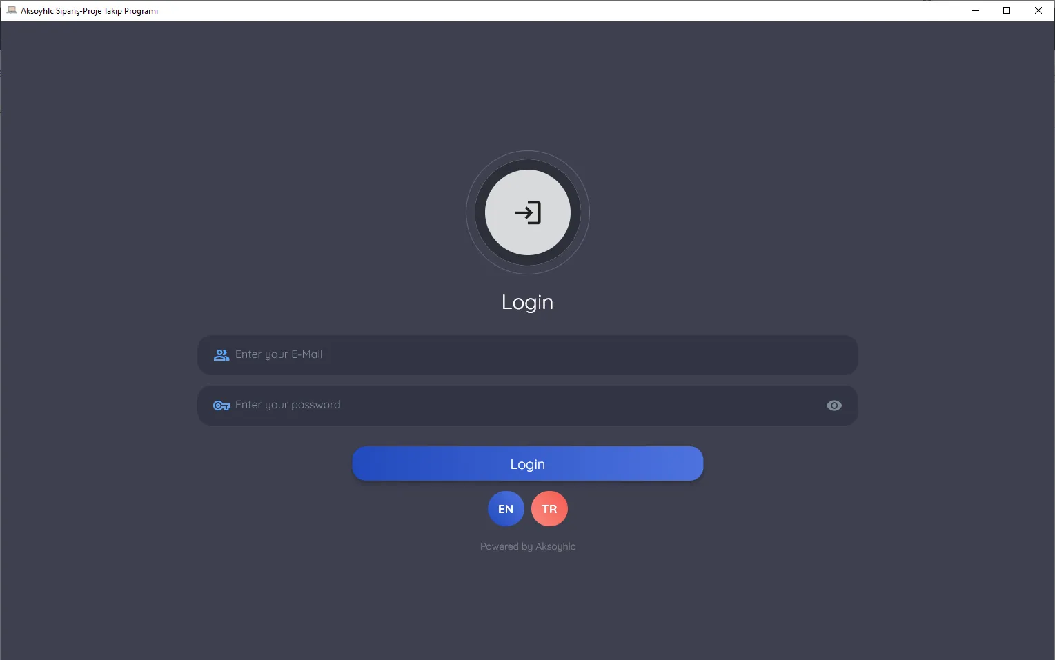 Aksoyhlc Sipariş-Proje Takip Uygulaması ve Masaüstü Programı